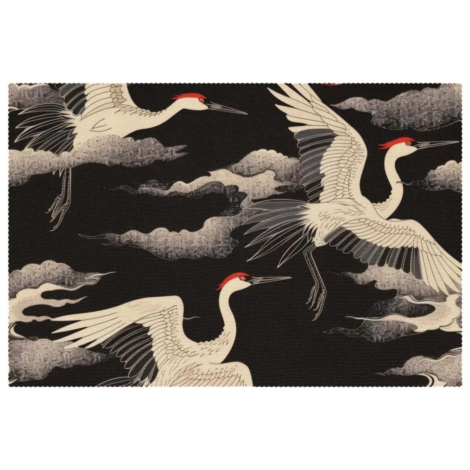 Sets de table motif nuages symbole de sérénité pour repas conviviaux
