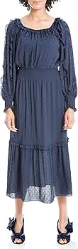 Max Mara Studio ジップディテール 長袖 ドレス Navy 関税送料込 オースティン] トリアセテート キャディ ドレス, navy | 