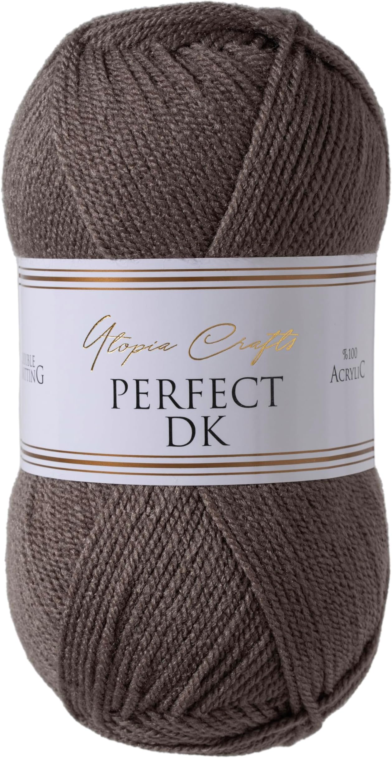 Utopia Crafts DK Double Knitting Yarn 100g (1, Steel Grey)