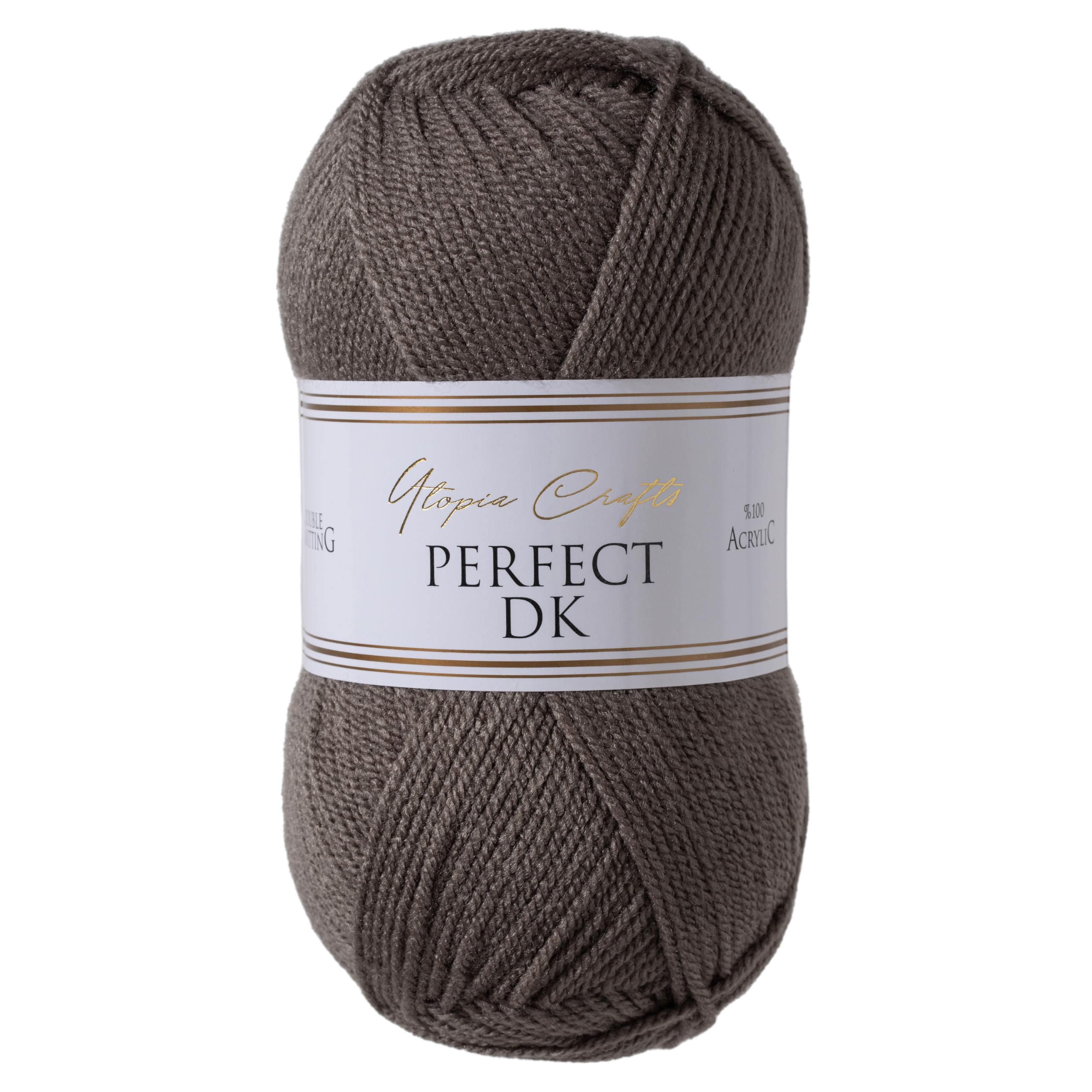 Utopia Crafts DK Double Knitting Yarn, 100g (Steel Grey)