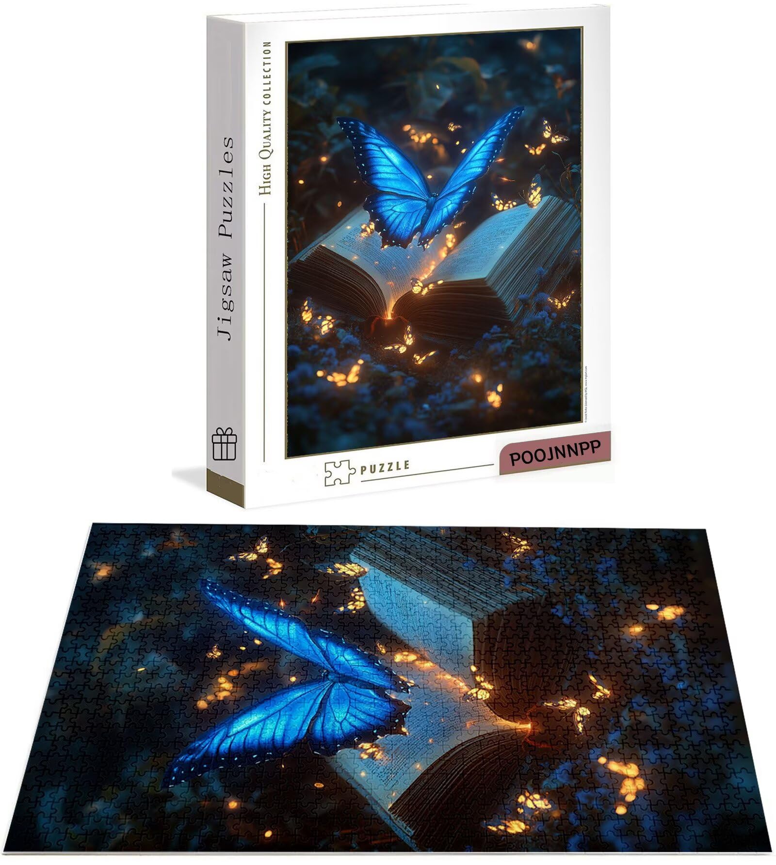 Puzzle 3000 Pezzi per Adulti, Puzzle Sogno in Legno per Adulti, Puzzles Farfalla Impegnativi, Giochi Educativo per Famiglie, Rompecapo con Scatola per Decorazioni Casa, Donna Regalo di Natale B-6855