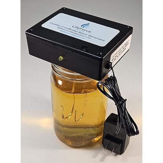 COMBO-2 Basic Silver Generator Package – Home & Off-Grid Solution Kit – Makes 32oz in 16 Minutes – Dual Power with Pure Silver Wires (Gauge-10)