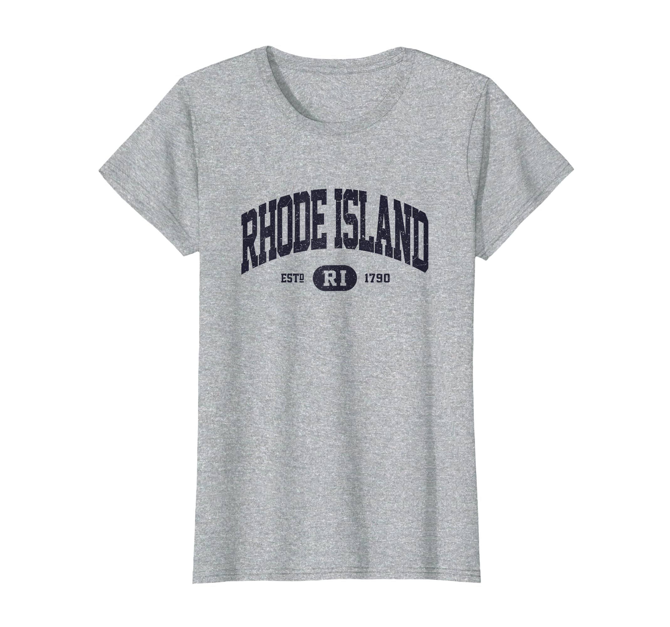 Navy Retro Vintage Rhode Island T-Shirt