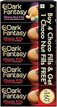 Sunfeast Dark Fantasy Choco Nut Fills, 69g | Original Filled Cookies with Nuts