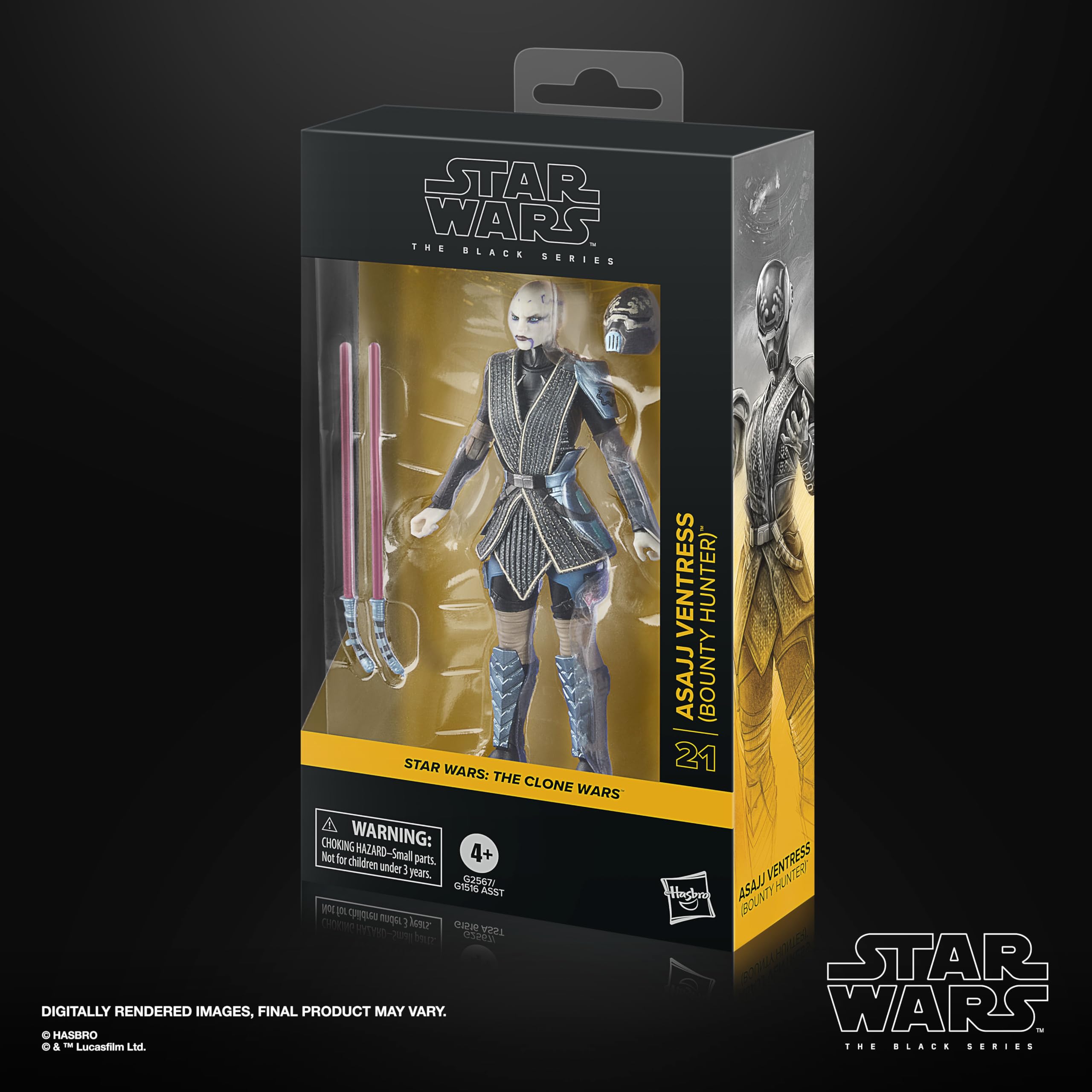 Star Wars The Black Series, Asajj Ventress (Bounty Hunter), The Clone Wars, Figura Coleccionable de 15 cm — view 11
