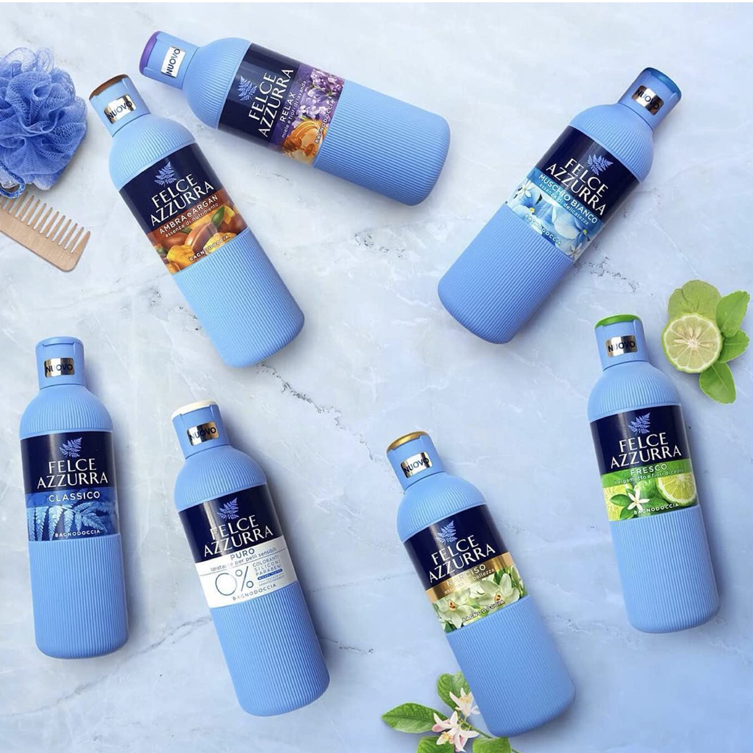 Felce Azzurra Bain moussant Original, 650 ml (Lot de 6)