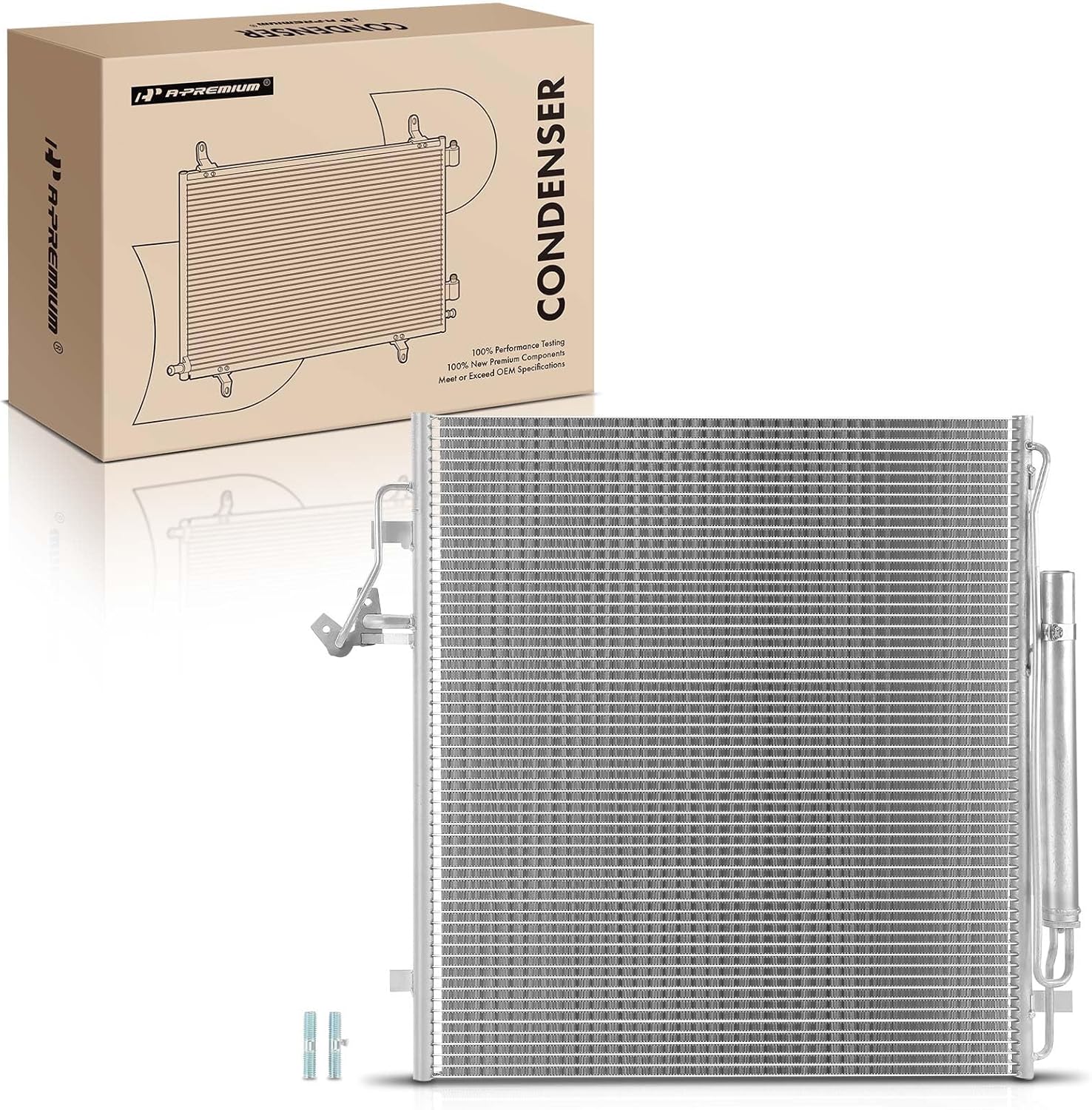 A-Premium Air Conditioning A/C Condenser Compatible with 2.3L 2019-2023 Ford Ranger FO3030276