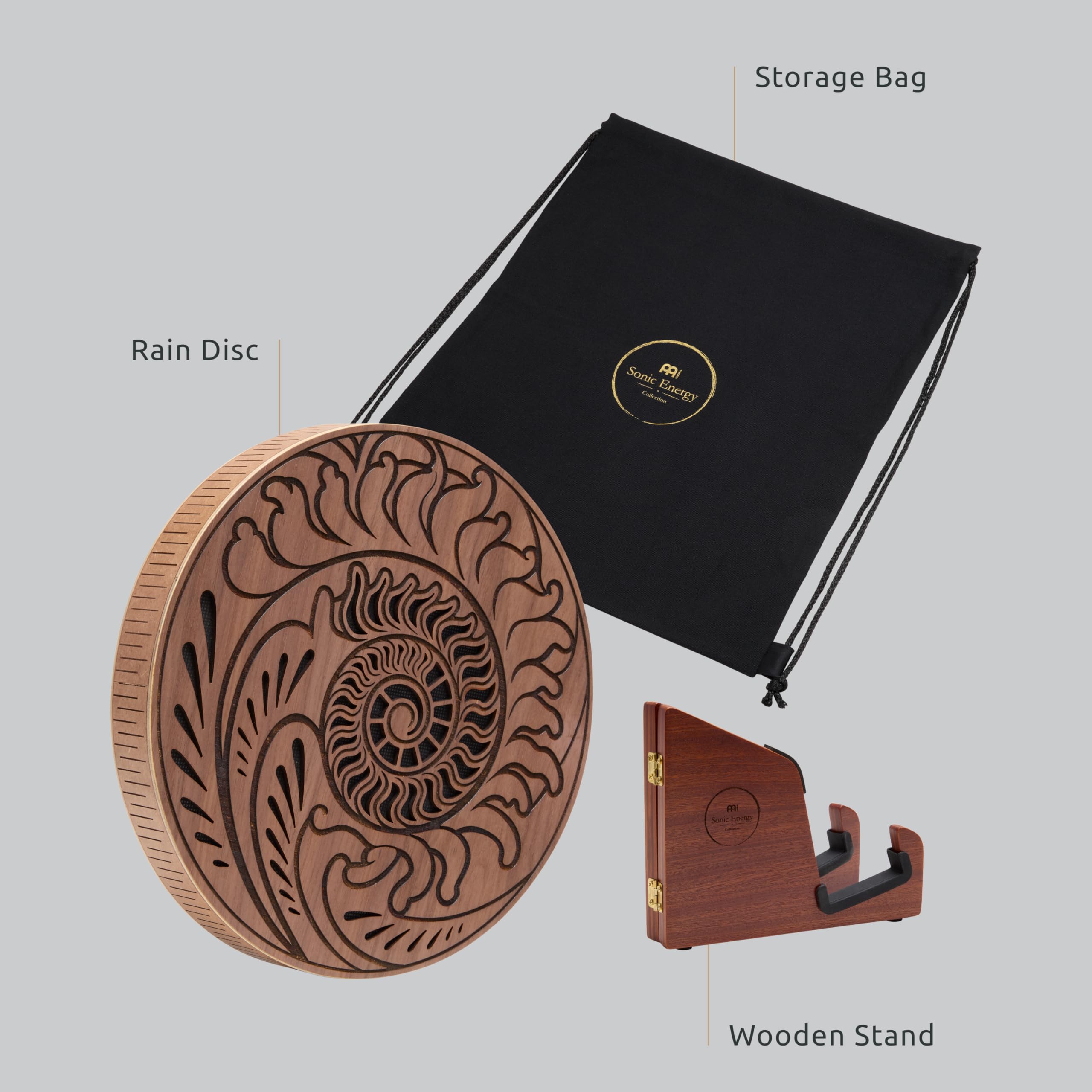 Meinl Sonic Energy Dysk przeciwdeszczowy, 25 cm, efekty dźwiękowe wody i oceanu, do medytacji, jogi, kąpieli dźwiękowych, muzyki