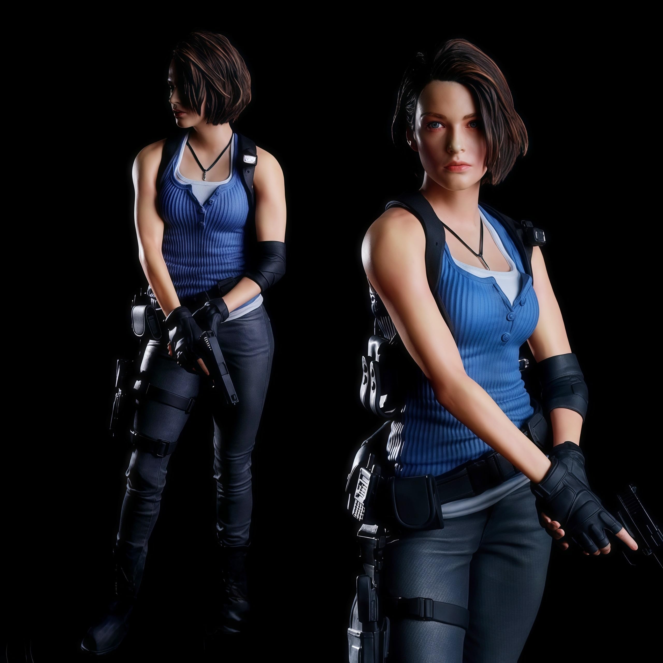 バイオハザード レオン·S·ケネディ ジル・バレンタイン 1/6 マスターピース コレクタードール 人気 シューティング アクション 主人公 エージェント リアル 塗装済み フィギュア 目立つ ファン向け コレクション (ジル・バレンタイン)