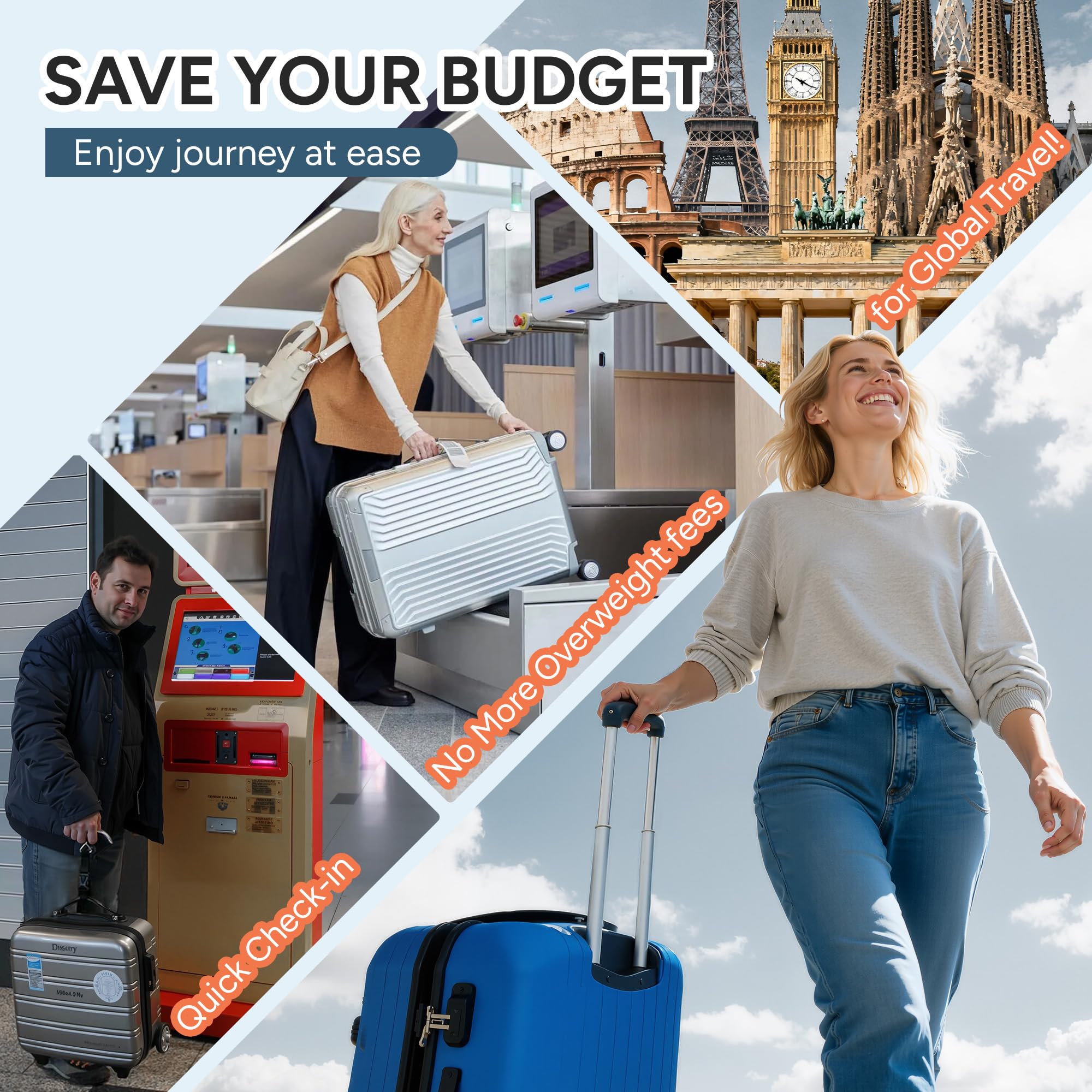 travel inspira Luggage Scale Digital Suitcase Weight Scale for Travel view 6