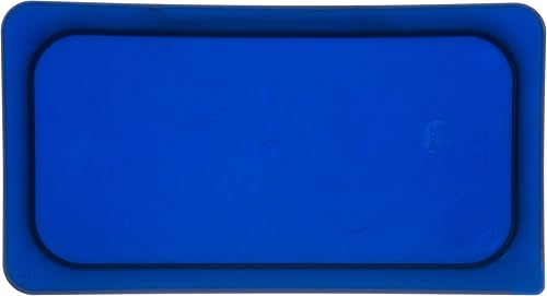 Miniatura 2 de Carlisle FoodService Products 3058060 Smart Lids Third Size Polyethylene Lid, Dark Blue (Pack of 2)