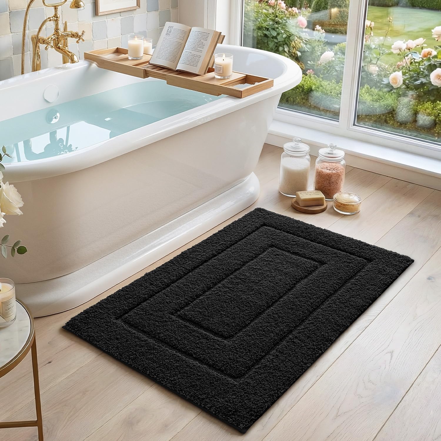 Amazon.com: DEXI Bathroom Rug 43x24, Non Slip Washable Bath Mat