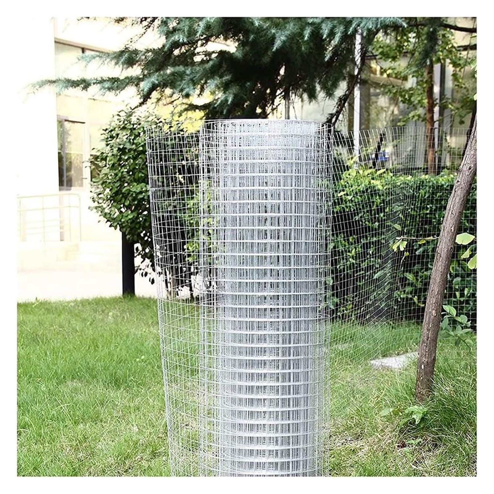 Rotolo di rete metallica saldata, recinzione pollaio, filo di acciaio inossidabile 1 mm, tessuto hardware a maglia quadrata 12 con pinze per verdure, frutta giardino, coniglio(0,6 x 3 m)