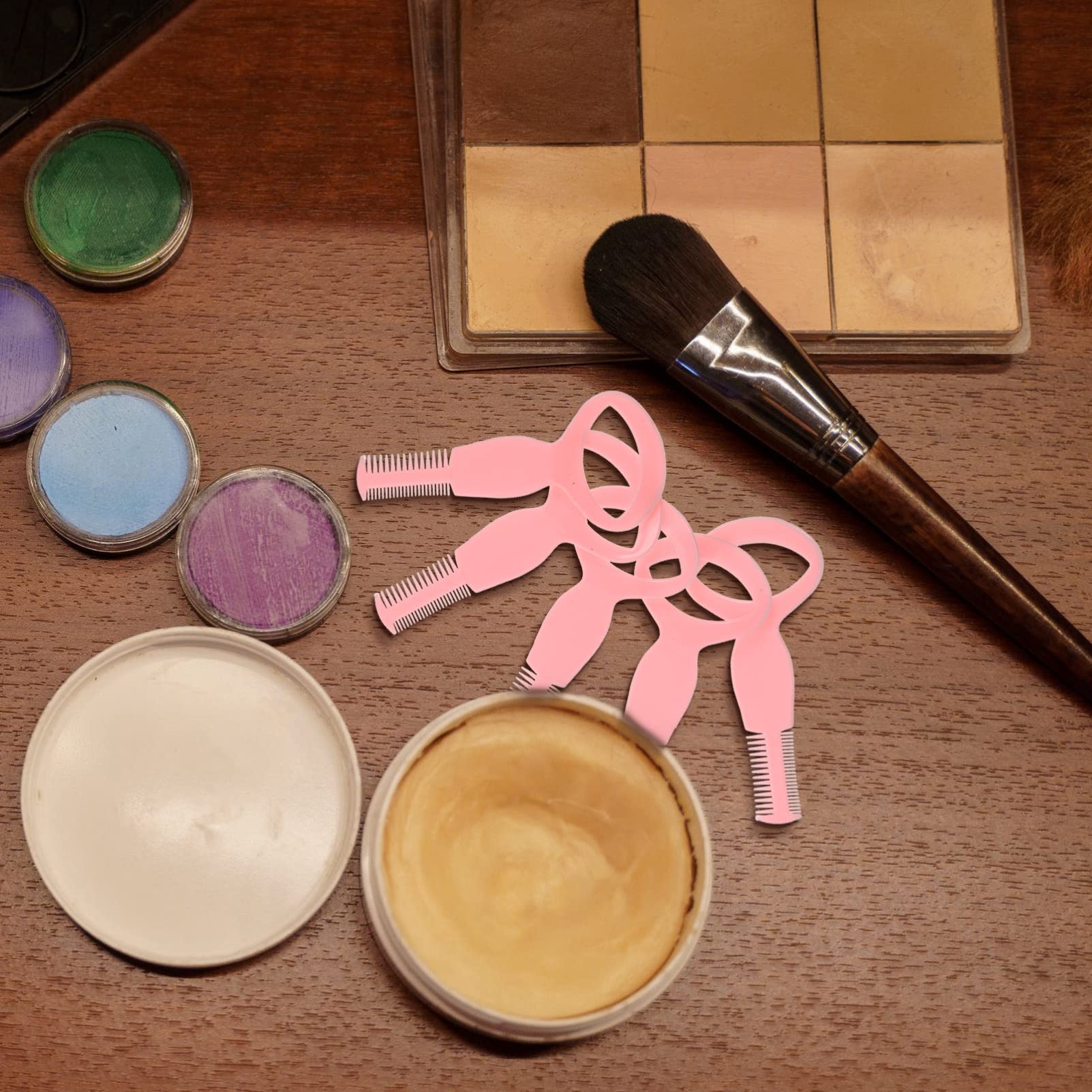 SOESFOUFU Mascara Applicator Tool 20pcs Lash Mascara Guard Pp Material Ideal for Makeup Practice Random Color