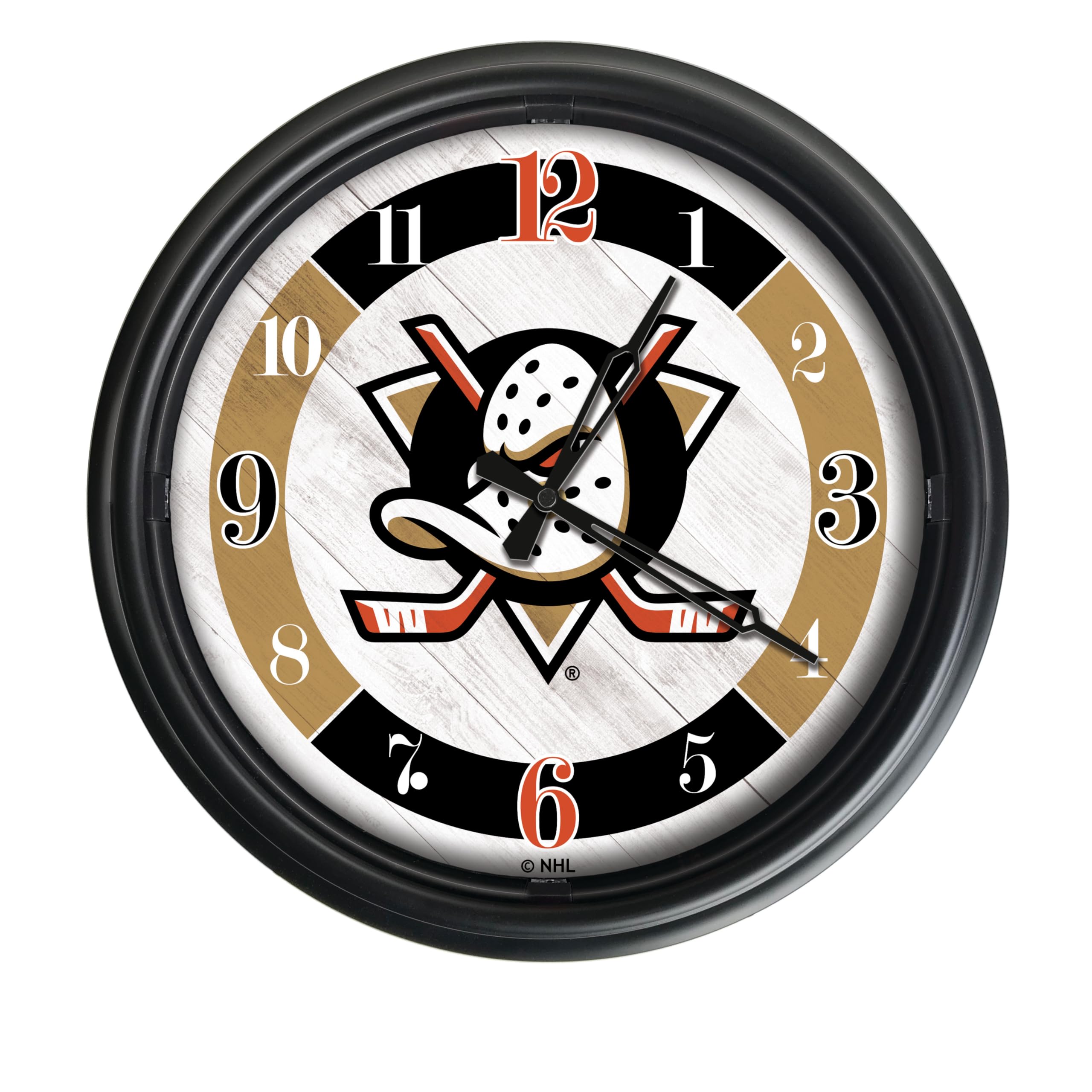 Holland Bar Stool Co. Anaheim Ducks Indoor/Outdoor LED Wall Clock
