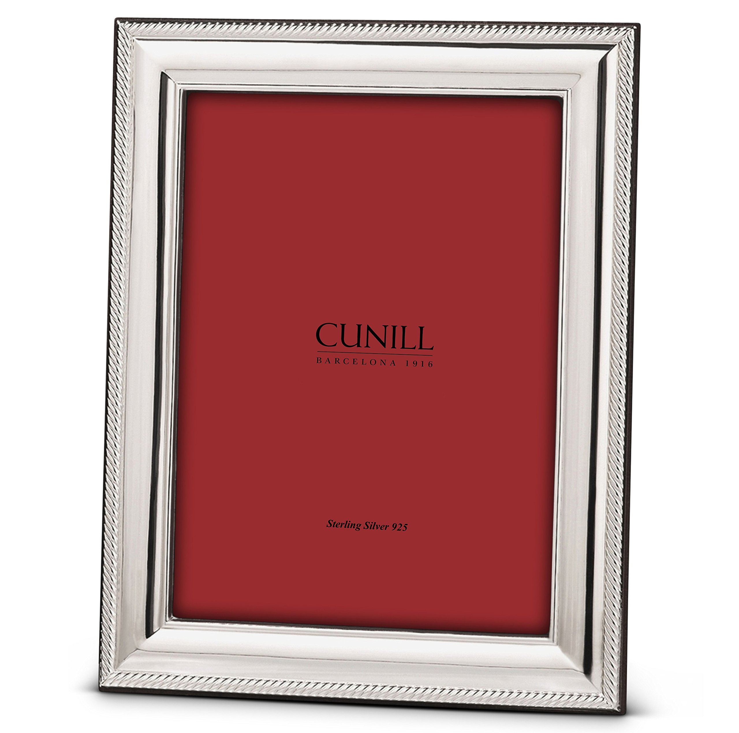 Cunill Silver Cord Frame for 5 by 7-Inch Photograph, Sterling Silver