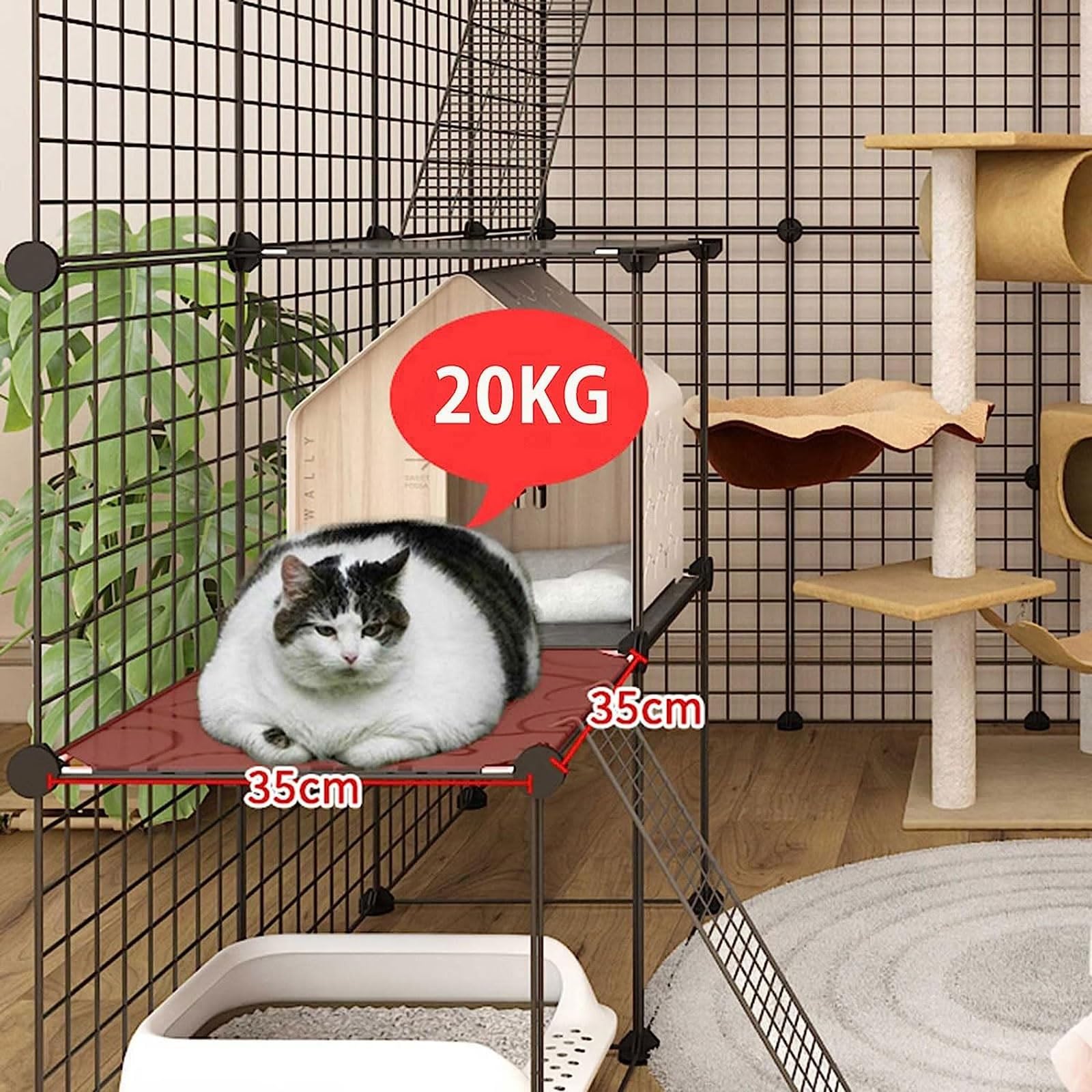 大型猫ケージ屋内 ? DIY 猫ベビーサークル取り外し可能な猫屋外エンクロージャ小動物ケージ猫フェンス  S＆L1 3 匹の猫に最適な大型運動場 (Size : 111x75x109 Amazon.co.jp: 大型猫ケージ屋内 - DIY猫ベビーサークル取り外し可能な