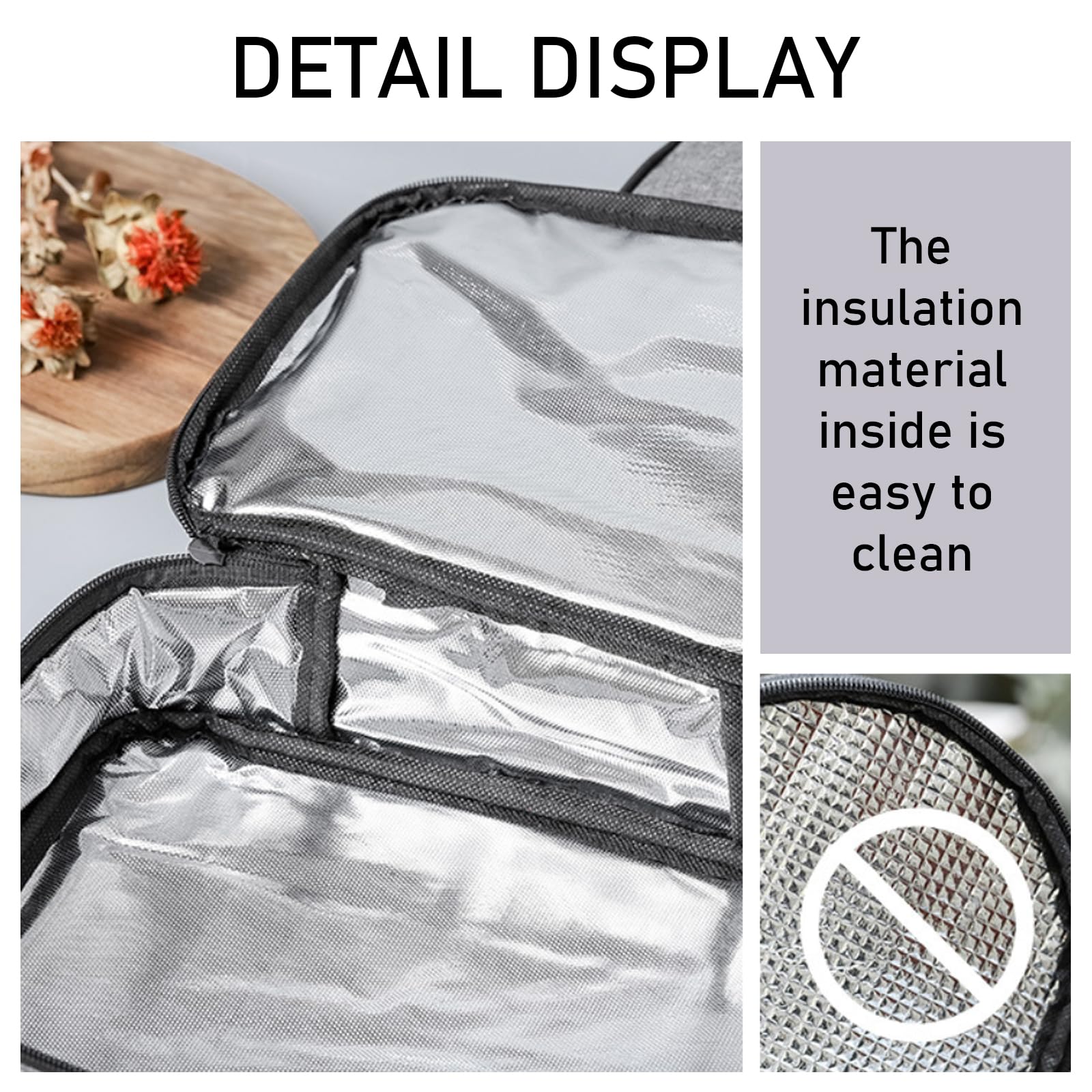 Borsa Frigo Piccola 4L, Borsa Termica Porta Pranzo Pieghevole con Maniglia, Lunch Bag Riutilizzabile