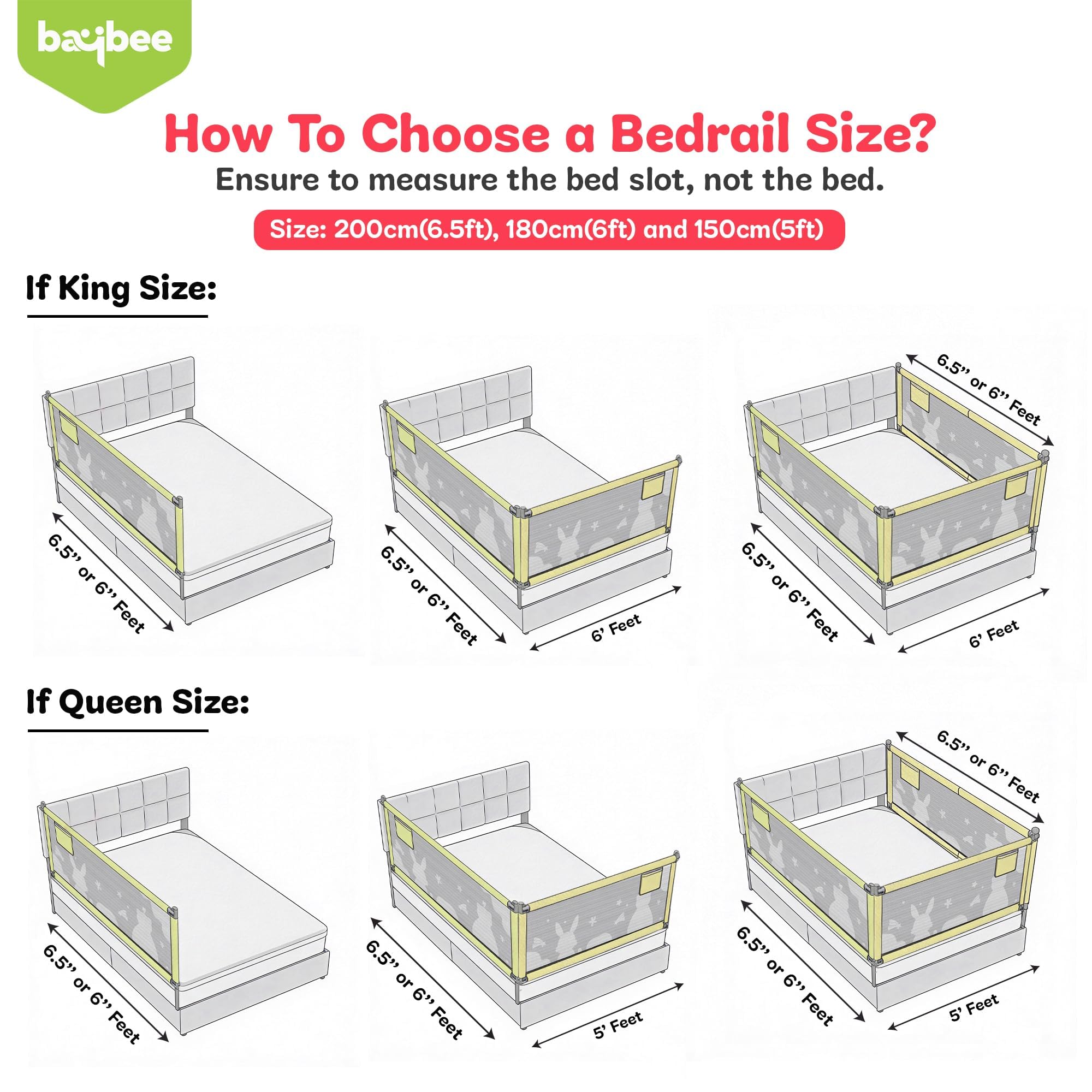 Baby Bed Rail Guard - Safe Sleep for Toddlers -2
