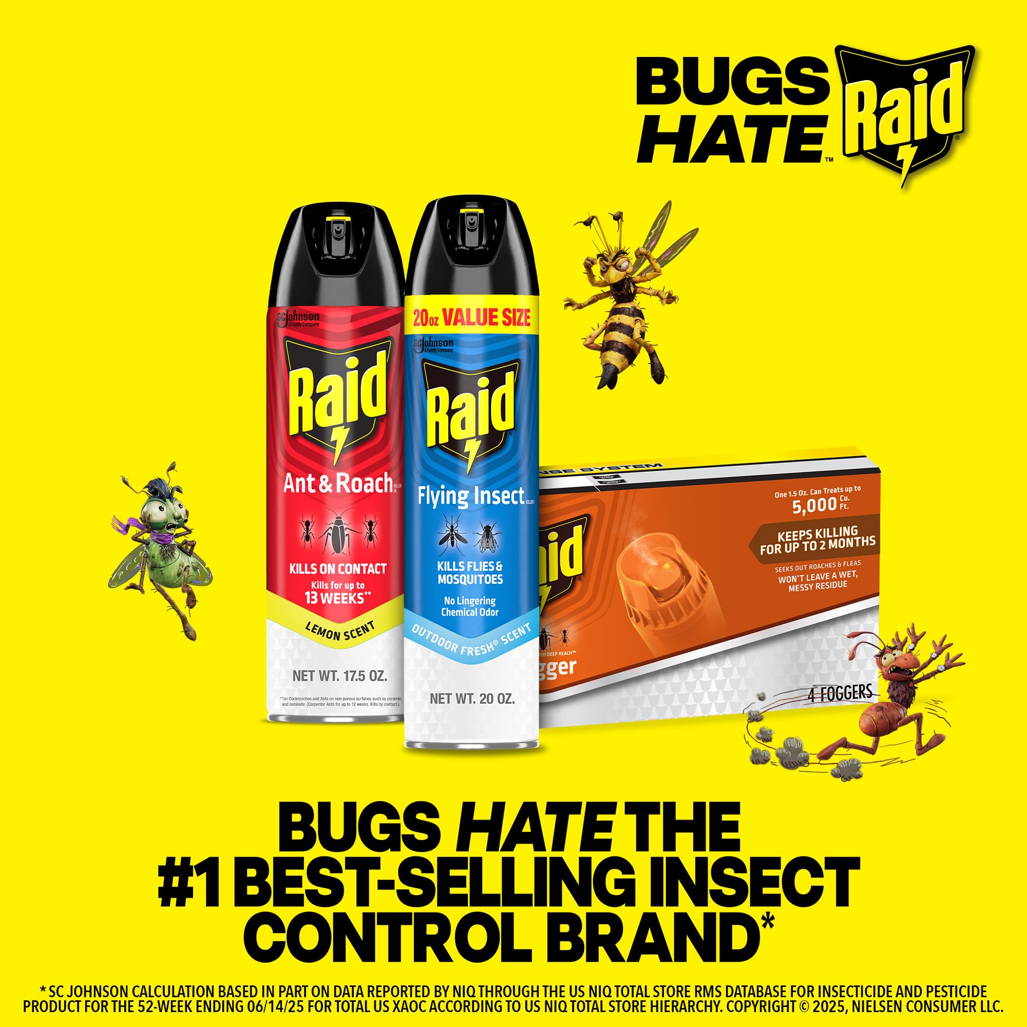 Raid Roach Fogger - Kill Roaches & Fleas -10