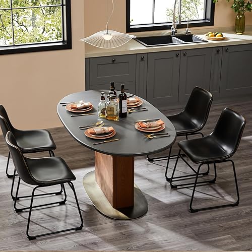 Miniatura 6 de Sweetcrispy Taburetes de bar, taburetes de bar de altura de mostrador, taburetes de bar al aire libre, taburetes de bar juego de 2 para isla de