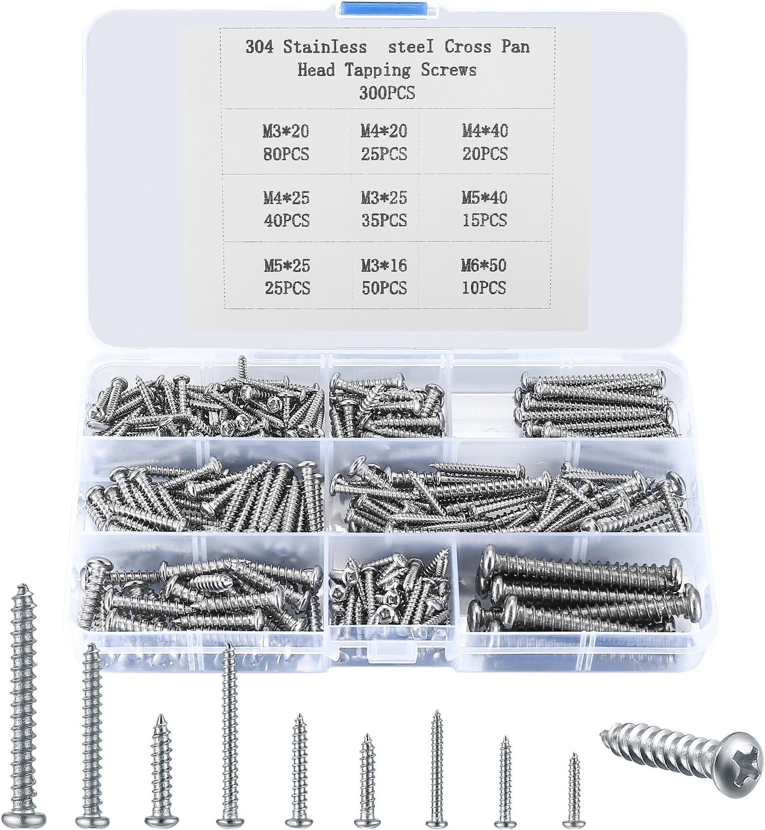 6 In Wood Screws No.10 X 1 1/2" (5 X 40) A2 Stainless Steel Pozi - Foto 5