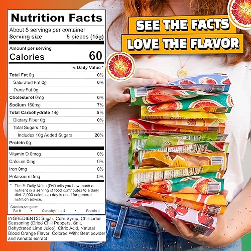 Vista 170 de Tamalitoz de Sugarox - Paquete de 8 caramelos duros hechos a mano con mango dulce y picante hecho a mano con chile en polvo, lima y sal marina.