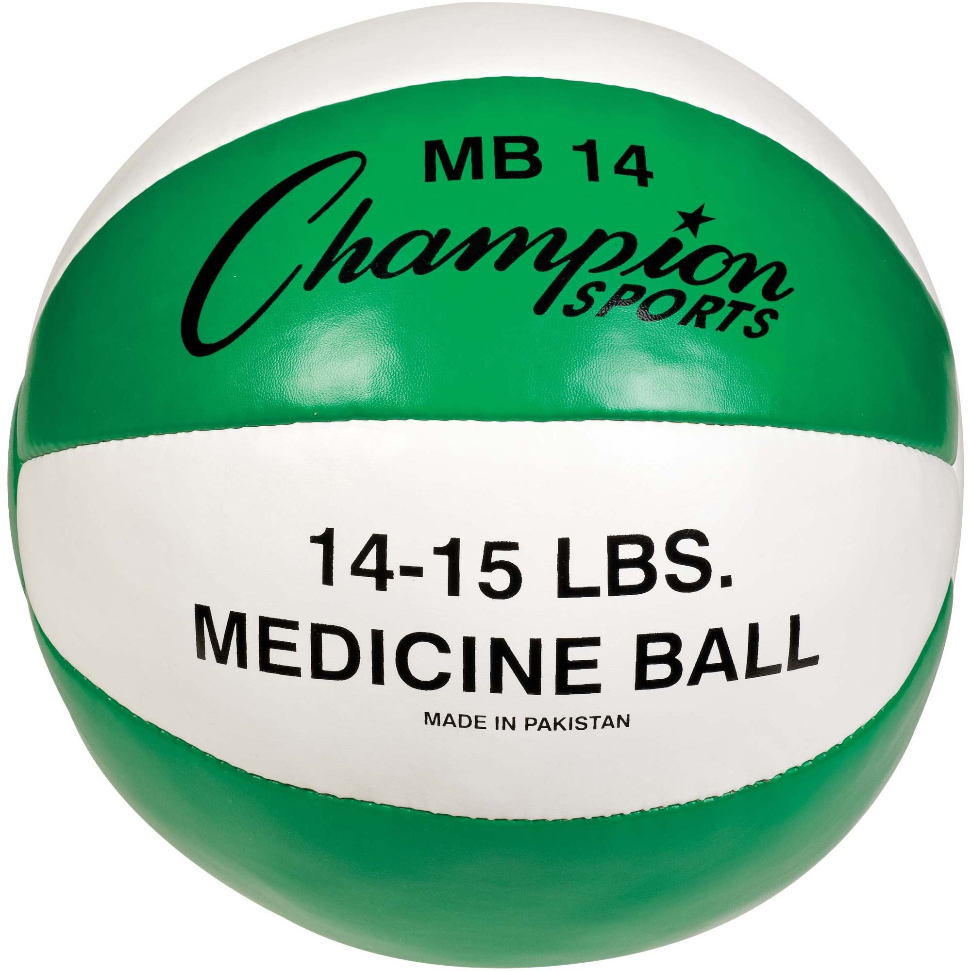 Champion Sports Exercise Medicine Balls, Leather with No-Slip Grip - Weighted Med Ball Set for Weight Training, Stability, Plyometrics, Cross Training, Core Strength - Multiple Styles