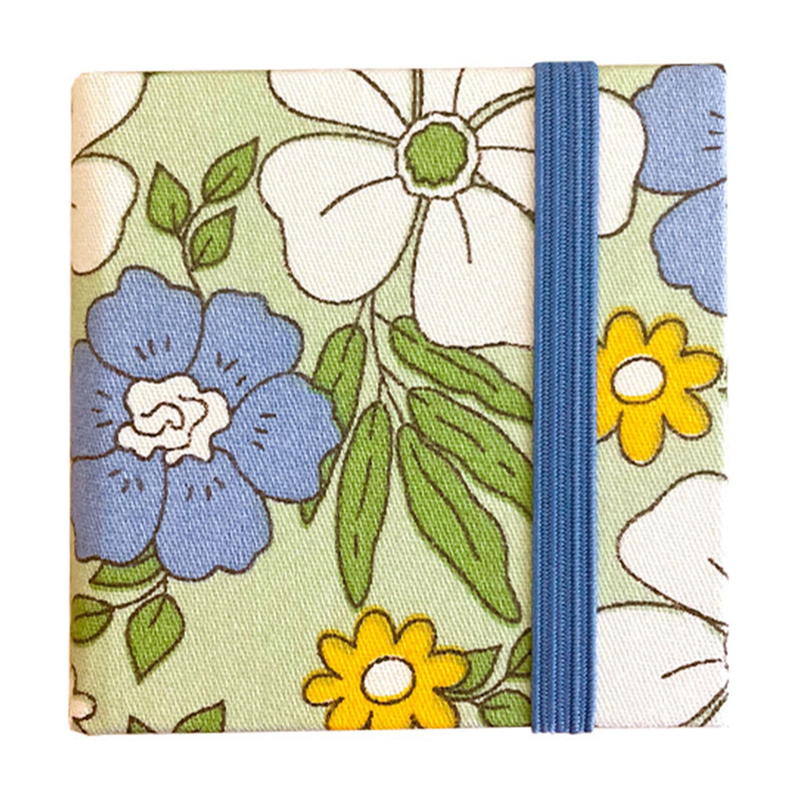 Hsioluted Brushing Green Hardcover Watercolor Paper Pad 20 Sheets Watercolor Pocket Sketchpad For Artists Student Drawing 6X6cm Painting Journal