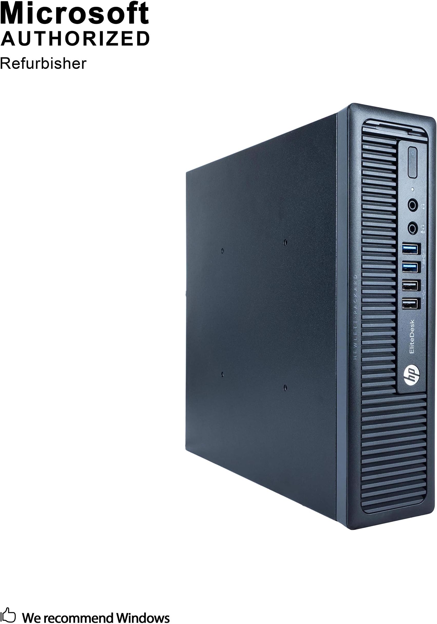 HP EliteDesk 800 G1 Ultra Small Form Desktop PC, Intel Quad Core i5-4590S up to 3.7GHz, 16G DDR3, 1T, WiFi, BT 4.0, Windows 10 64 Bit-Multi-Language Supports English/Spanish/French (Renewed)