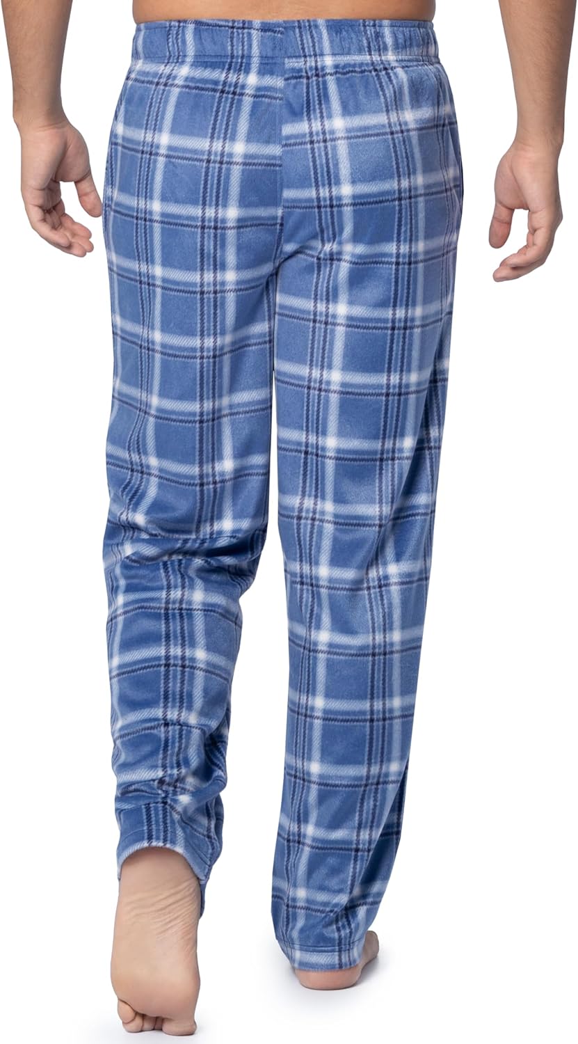 Fruit of the Loom mens Microsuede Fleece Sleep Pajama Pants, 2-pack - Image 2