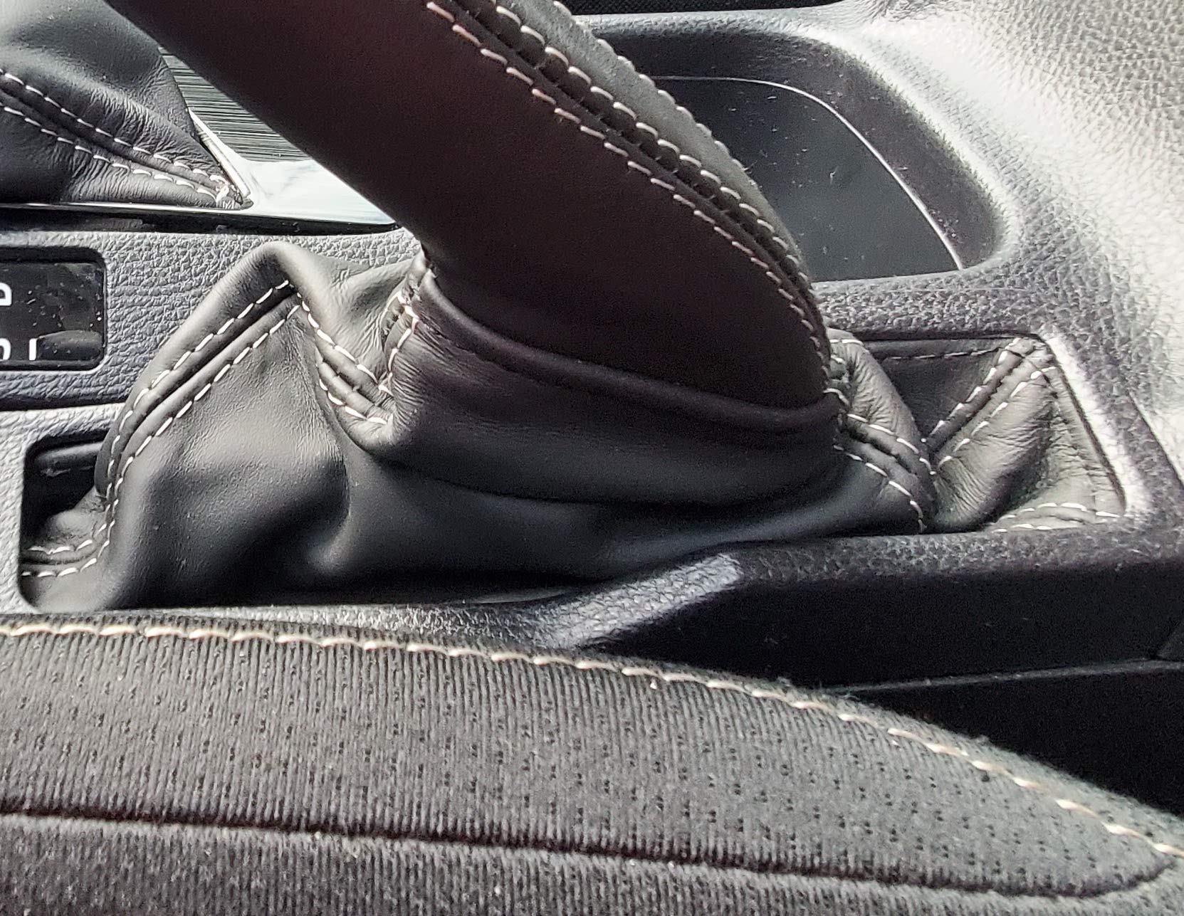 RedlineGoods ebrake Boot Compatible with Toyota RAV4 2012-18. Tailor Made - not Universal. Genuine top-Grade Italian Black Perforated Leather with Black Thread