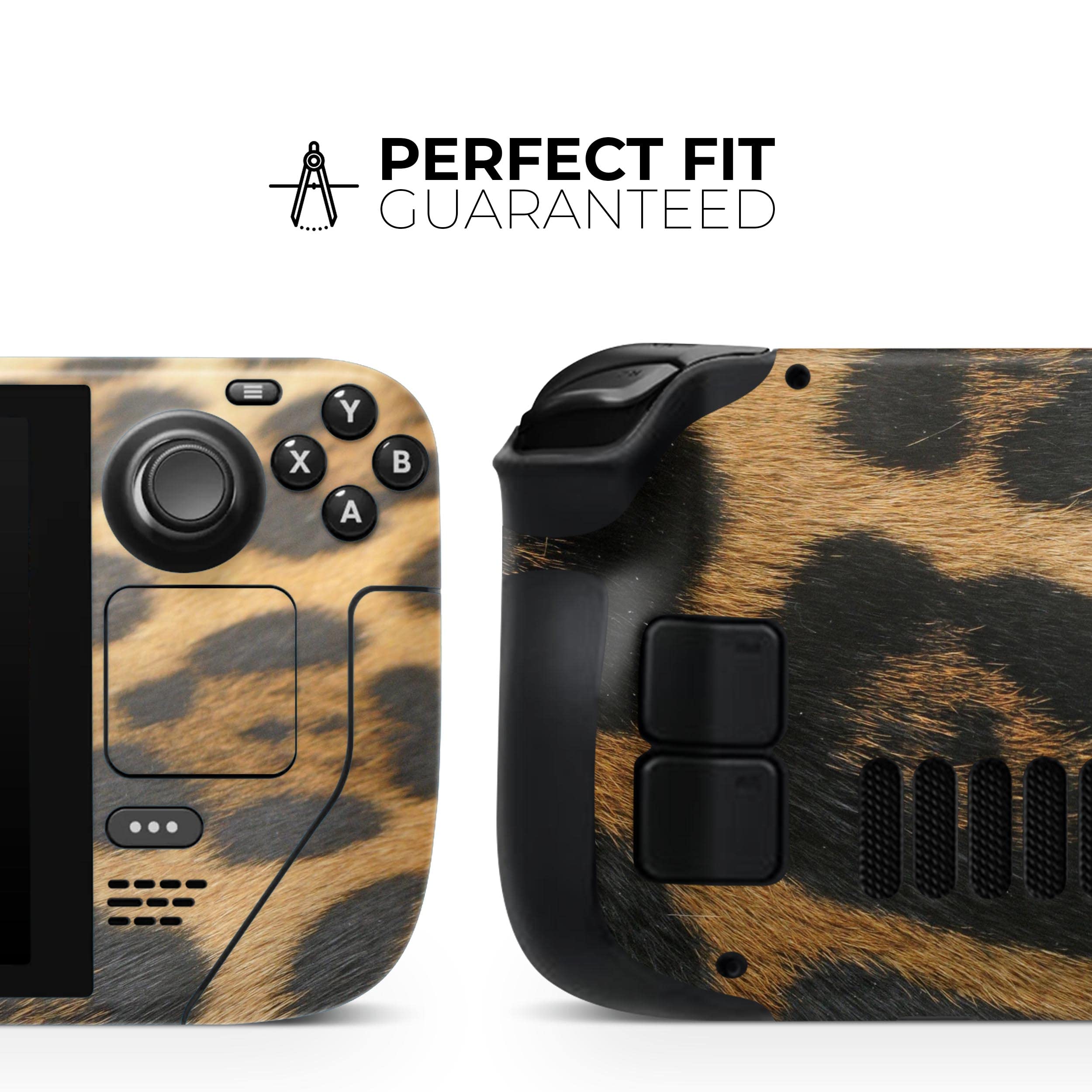 Design Skinz - Compatible with Steam Deck - Skin Decal Protective Scratch-Resistant Removable Vinyl Wrap Cover - Real Thin Vector Leopard Print