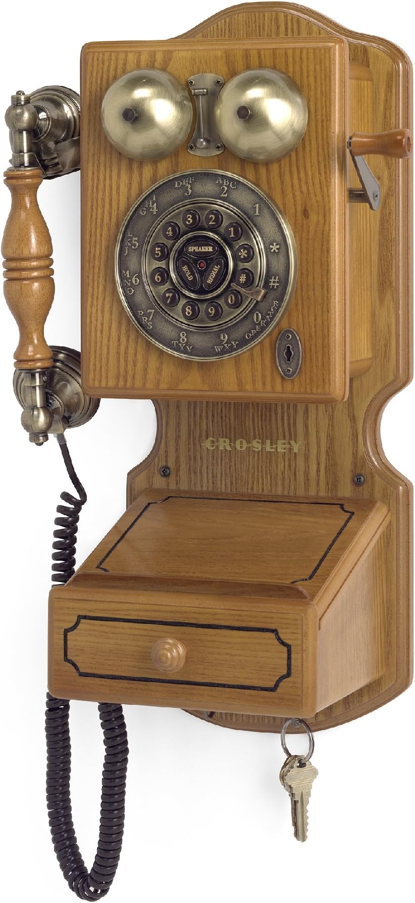 Crosley CR92 Country Kitchen Wall Phone II, Oak