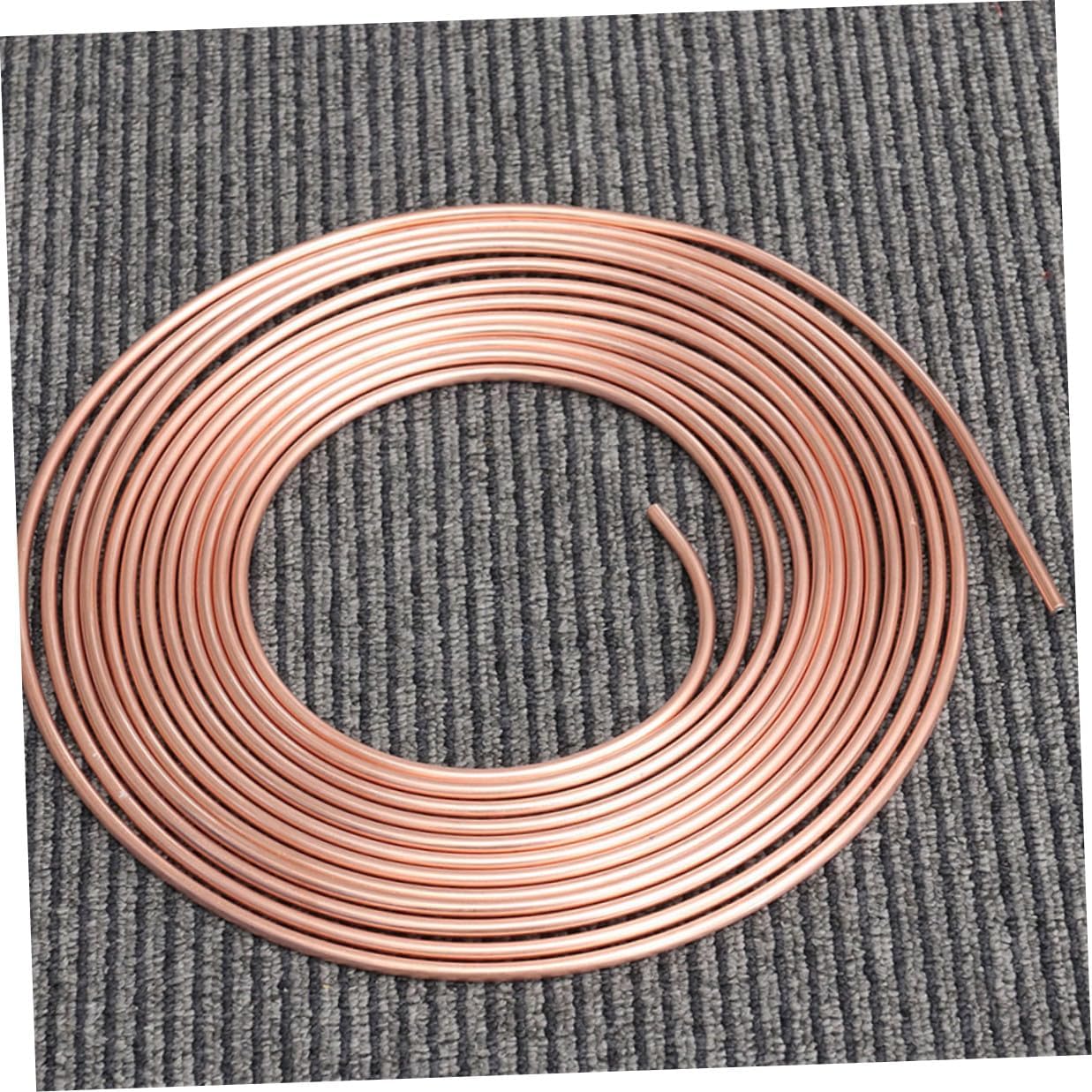 Garneck Copper-plated Brake Line Tubing 10m Coil Vehicle Brake Tube Outer Diameter 4.76-12mm Non-magnetic for Car Replacement