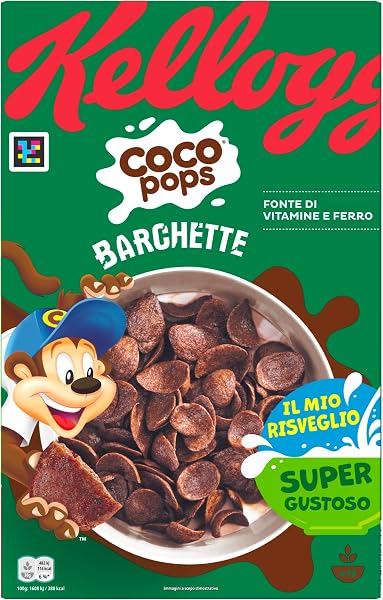 Kellogg's Coco Pops | Barchette al Cioccolato | con Frumento Tostato e Cioccolato | Confezione Singola da 400g (1 x 400g) - 1