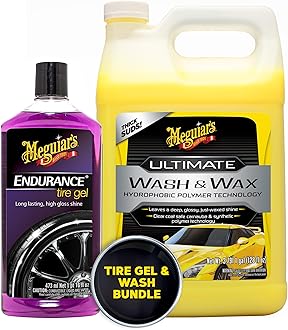 Meguiar's Ultimate Wash and Wax and Meguiar's Endurance Tire Gel Bundle