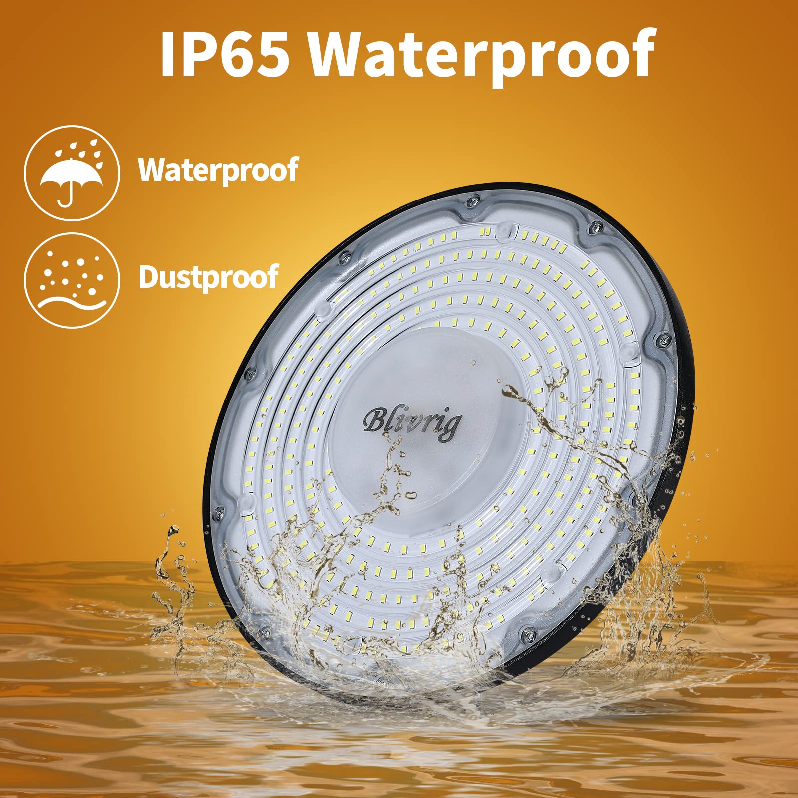 200W Faretto LED UFO 10 Pezzi Lampada da Officina Industriale 20000LM | Impermeabile IP65, 6000K Bianco Freddo, Super Luminoso 288 LEDs, Lampada LED per Capannone, Fabbrica, Officina, Fienile