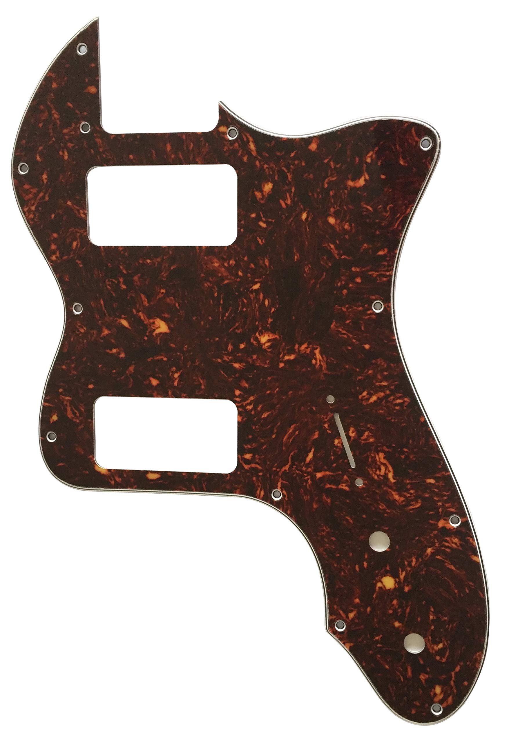 Guitar Parts For Fender '72 Telecaster Thinline TV Jones Guitar Pickguard (4 Ply Brown Tortoise)