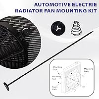 Vista 5 de Kit de Montaje de Ventilador Automotriz, Kit de Montaje de Clips de Bridas para Ventilador de Radiador, Soporte de Montaje Eléctrico para Ventilador