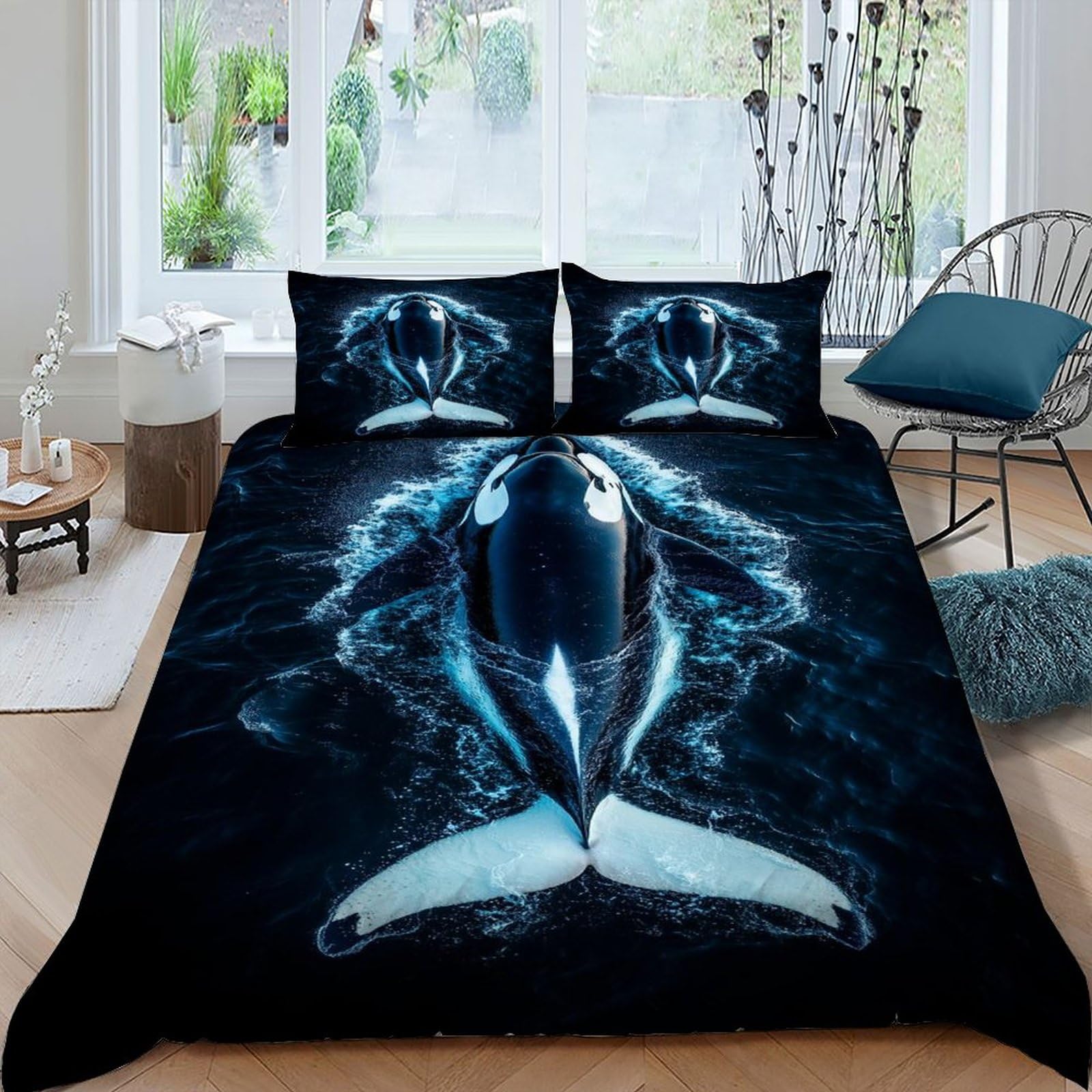 Housse de couette ciel cosmique 135x200 pour créer une ambiance galaxie dans une chambre d'enfant