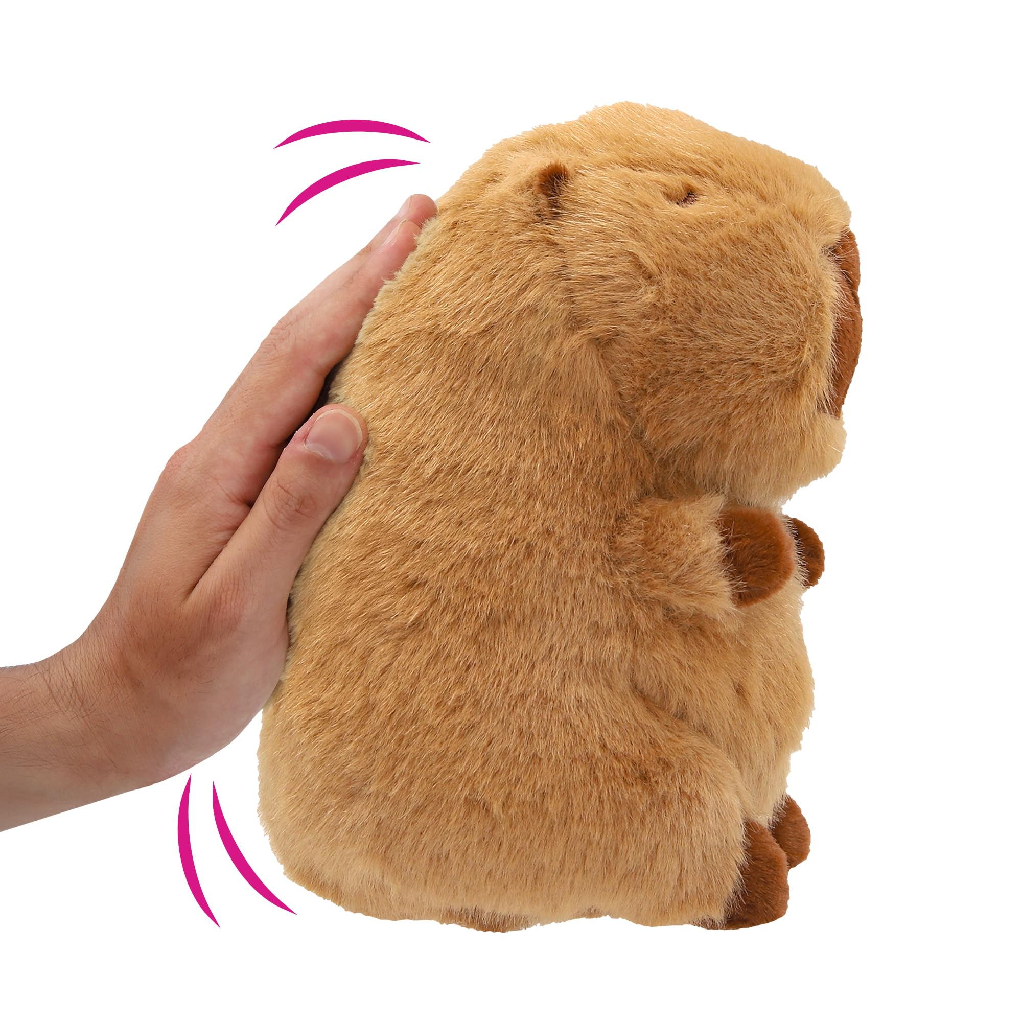 Club Petz BIM BAM CAPYBARA Peluches con Funzioni Speciali Un Capibara Che Vibra Facendolo Saltellare Mentre Emette Suoni Buffi. Dai 3 anni in su