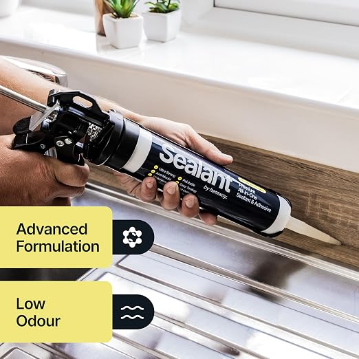 Sellador y adhesivo para cocina y baño Hemway Crystal Clear 300ml miniatura 7