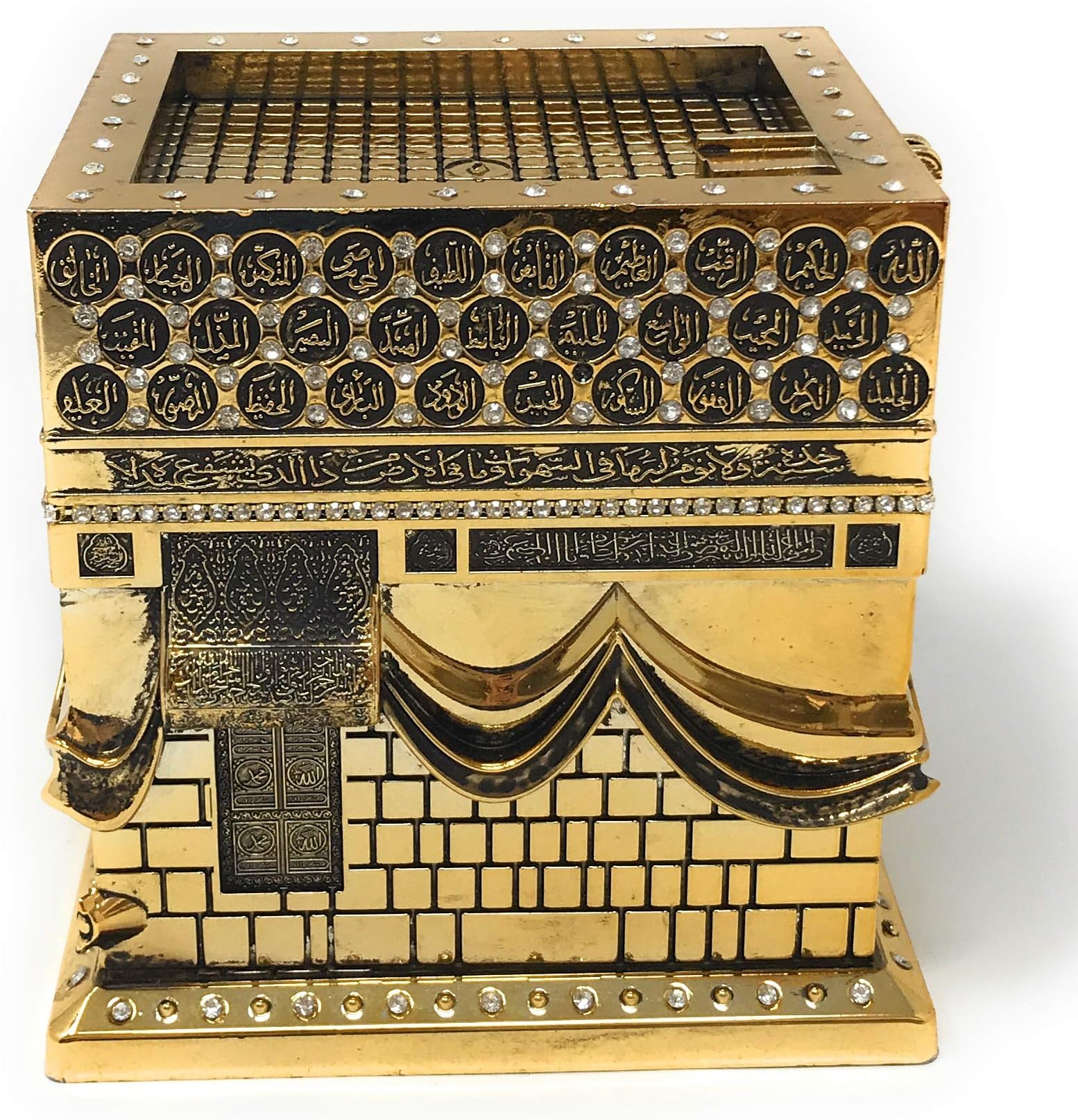 Yagmurcan Kaaba Mecca rhinestones Islamic Art Sculpture Table Decor
