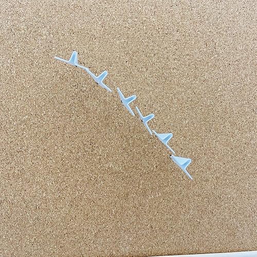 Miniatura 9 de FoyaHome - Alfileres decorativos de avión blancos, 12 piezas de papel para aviones, mapas, cubículos, tachuelas creativas para tablero de corcho,