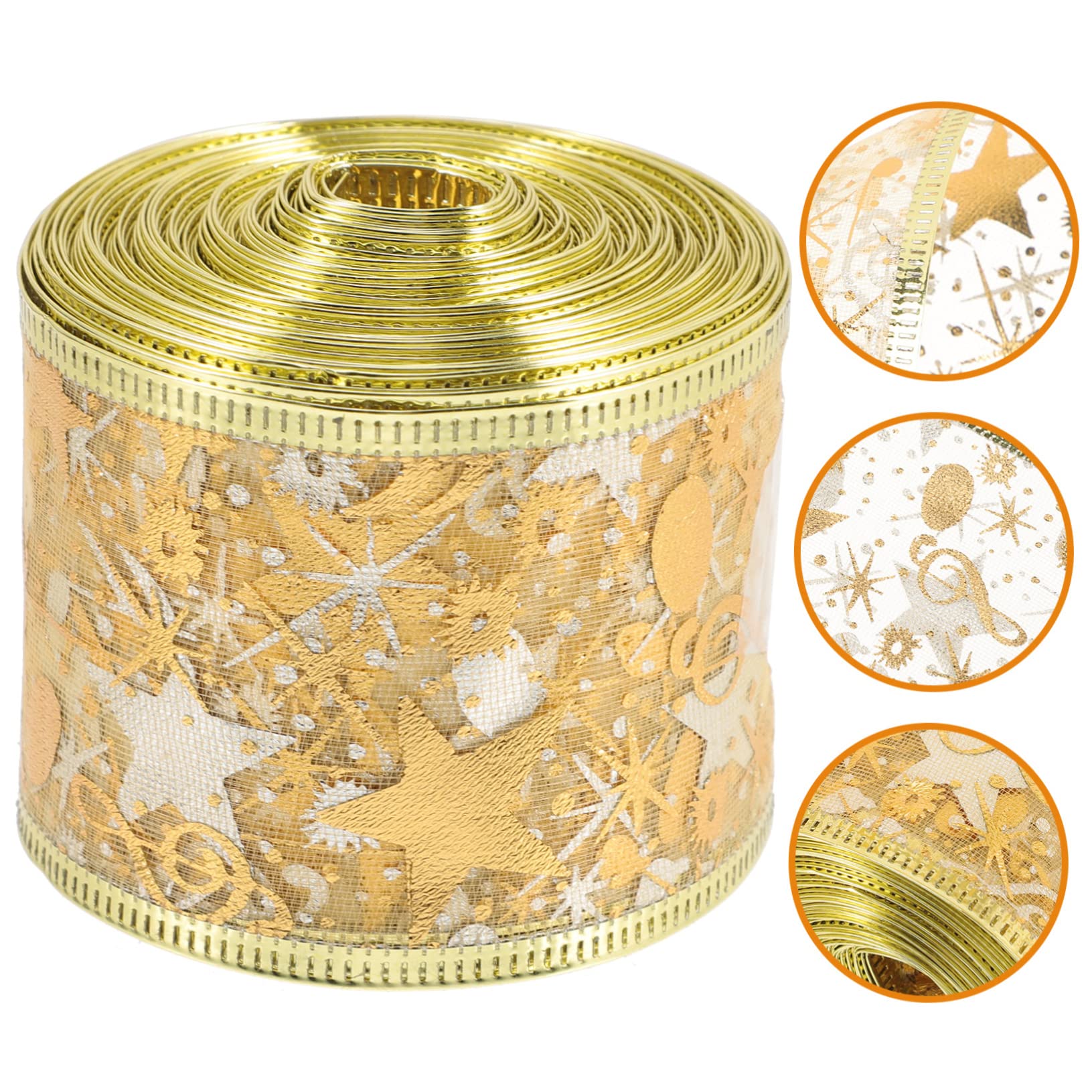 SEWACC 3rollen Weihnachtsschleife Aus Doppellagigem Satin Dekorative Geschenkband Für Weihnachten Weihnachtsbaum-dekoration Festliche -projekte Für Und Partys