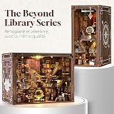 MiniCity Beyond Library, Book Nook à Construire, Maquette en Bois avec LED - 4