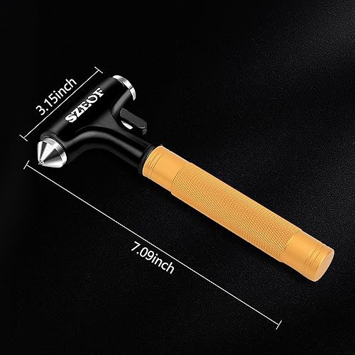 Miniatura 2 de Paquete de 2 interruptores de ventana de automóvil con cortador de cinturón de seguridad, martillo de seguridad para automóvil, herramienta de