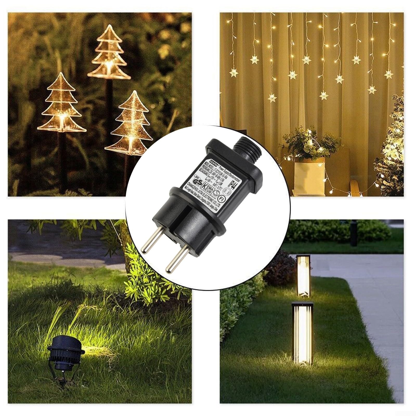 Nizirioo 6 W LED Transformator 31 V Voeding: 3 Stuks, Timer Met 8 Modi Voor Kerstverlichting, Tijdcoördinatie Nizirioo 6 W LED Transformator 31 V Voeding: 3 Stuks, Timer Met 8 Modi Voor Kerstverlichting, Tijdcoördinatie