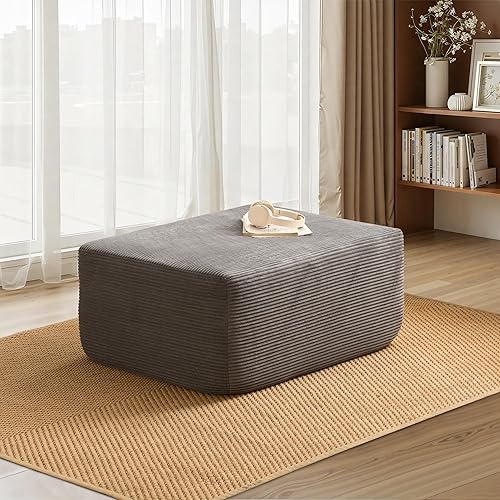 Miniatura 83 de HOOOWOOO Cloud - Sofás seccionales para sala de estar, sofá modular sin montaje, 110 x 79 pulgadas, de pana afelpada, juego de sofá grande